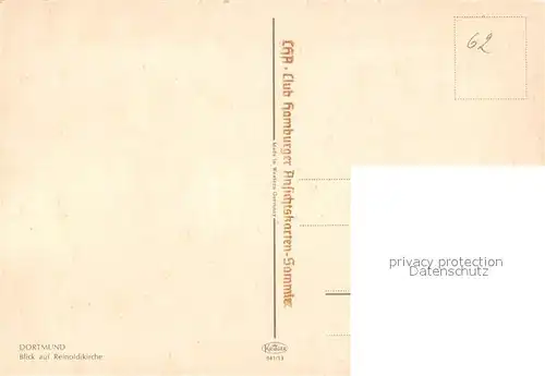 AK / Ansichtskarte Dortmund Blick auf Reinoldikirche Dortmund