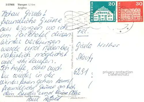 AK / Ansichtskarte Wengen_BE Winterpanorama Jungfrau Wengen_BE