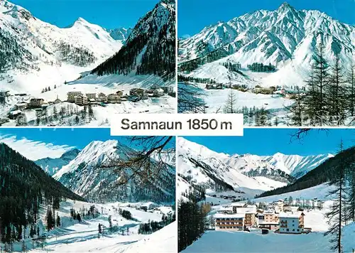 AK / Ansichtskarte Samnaun_Dorf Winterpanorama Muttler  Samnaun Dorf