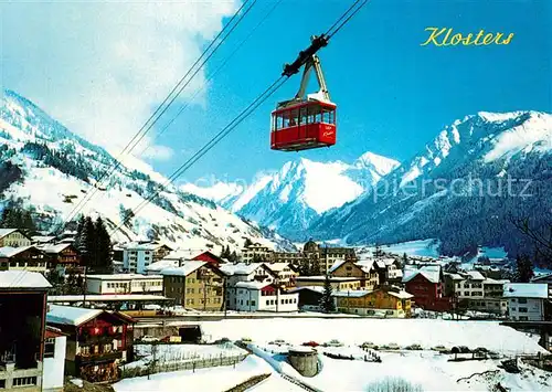 AK / Ansichtskarte Klosters_GR Gotschna Bahn Silvrettagruppe Klosters_GR