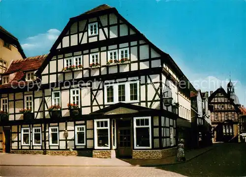 AK / Ansichtskarte Hoexter_Weser Alte Schreiberei Fachwerk Hoexter Weser