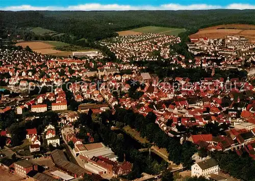 AK / Ansichtskarte Einbeck_Niedersachsen Fliegeraufnahme Kirche Einbeck Niedersachsen