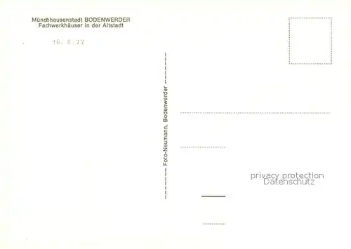 AK / Ansichtskarte Bodenwerder Fachwerkhaeuser Bodenwerder