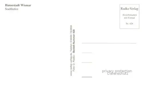 AK / Ansichtskarte Wismar_Mecklenburg Stadthafen Wismar_Mecklenburg