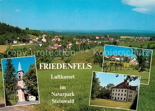 AK / Ansichtskarte Friedenfels Panorama Kirche  Friedenfels