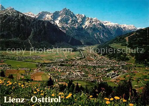 AK / Ansichtskarte Lienz_Tirol Fliegeraufnahme Panorama Lienz Tirol