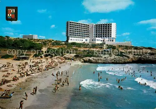 AK / Ansichtskarte Calas_de_Mallorca Strand Hotelanlage Calas_de_Mallorca