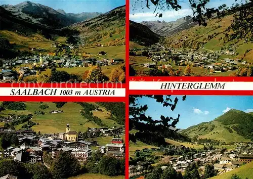 AK / Ansichtskarte Saalbach Hinterglemm Panoramen Saalbach Hinterglemm