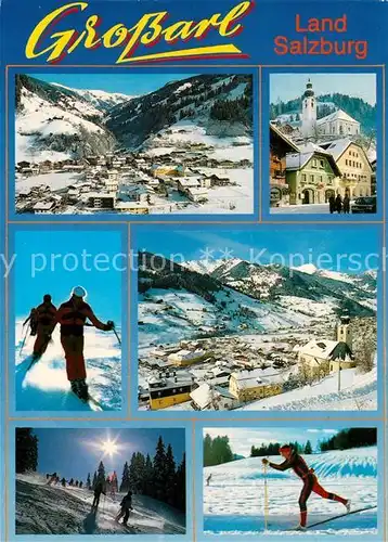 AK / Ansichtskarte Grossarl Panorama Wintersportplatz Alpen Skifahrer Langlaufloipe Grossarl