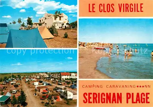 AK / Ansichtskarte Serignan_Plage Camping Caravaning Le Clos Virgile Serignan_Plage