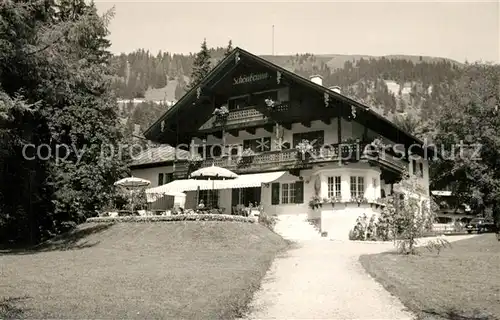 AK / Ansichtskarte Bayrischzell Hotel Schoenbrunn Bayrischzell