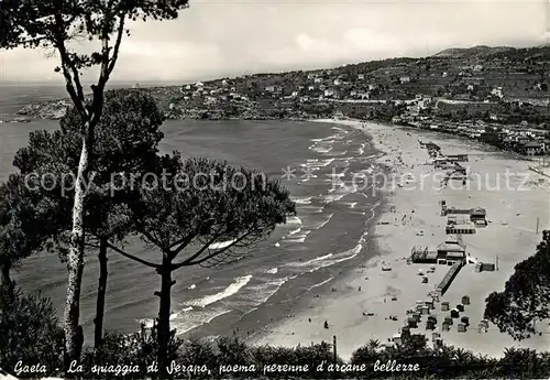 AK / Ansichtskarte Gaeta La spiaggia di Serapo poema perenne darcane bellezze Gaeta