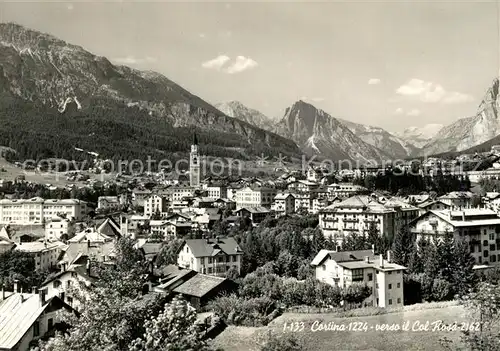 AK / Ansichtskarte Cortina_d_Ampezzo verso il Col Rosa Cortina_d_Ampezzo
