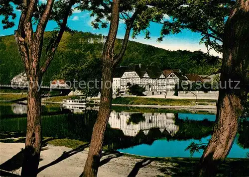 AK / Ansichtskarte Bodenwerder Blick zum Goldenen Anker Bodenwerder