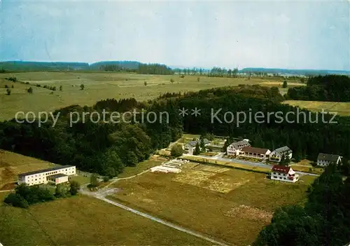 AK / Ansichtskarte Rennerod Stiftung Christl Erholungsheim Westerwald Rehe Fliegeraufnahme Rennerod
