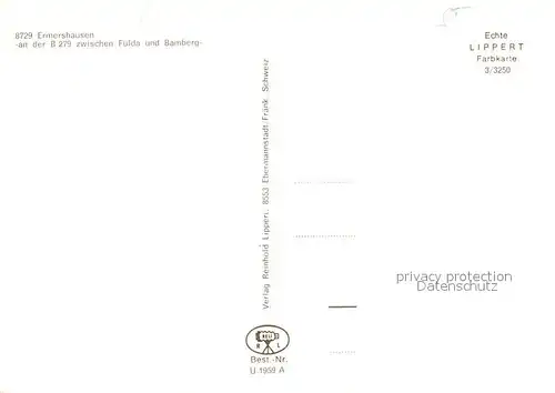 AK / Ansichtskarte Ermershausen_Unterfranken Panorama Sportheim Kirche Villa Strassenpartie Ermershausen Unterfranken