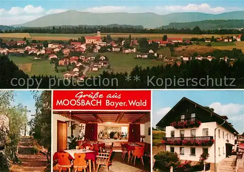 AK / Ansichtskarte Prackenbach Panorama Pension Hildegard Eckl Gaststube Prackenbach