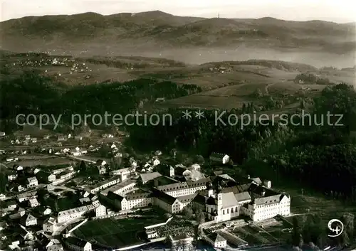 AK / Ansichtskarte Metten_Donau Benediktinerkloster Fliegeraufnahme Metten Donau