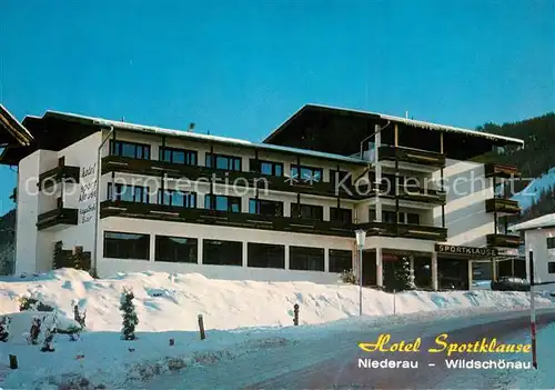 AK / Ansichtskarte Niederau_Wildschoenau Hotel Sportklause Niederau Wildschoenau