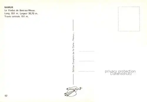 AK / Ansichtskarte Namur_sur_Meuse Le Viaduc de Beez sur Meuse Vue aerienne Namur_sur_Meuse