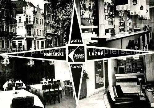 AK / Ansichtskarte Marianske_Lazne Hotel Slunce Bar Gaststube Marianske_Lazne