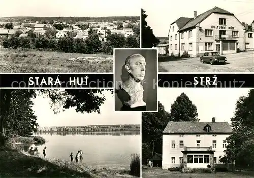 AK / Ansichtskarte Stara_Hut Panorama Kulturni dum Pamatnik Karla Capka Koupaliste Stara_Hut