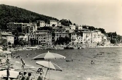 AK / Ansichtskarte Moscenicka_Draga_Kroatien Strandpartie Moscenicka_Draga_Kroatien