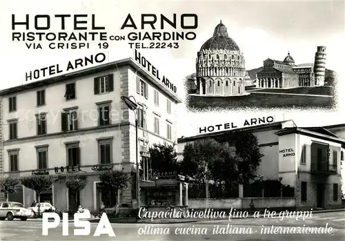 AK / Ansichtskarte Pisa Hotel Arno Pisa