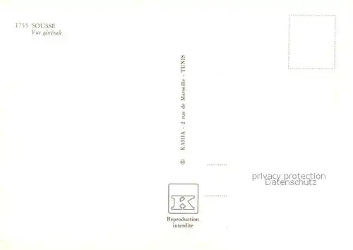 AK / Ansichtskarte Sousse Vue generale aerienne Sousse