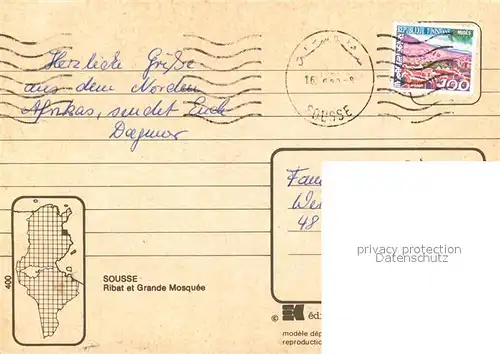 AK / Ansichtskarte Sousse Vue aerienne Ribat et Grande Mosquee Sousse