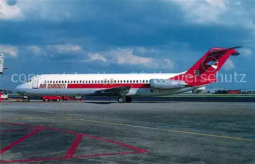AK / Ansichtskarte Flugzeuge_Zivil Air Djibouti DC 9 32 c n 47563 YU AJI Flugzeuge Zivil