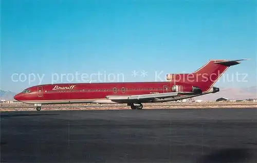 AK / Ansichtskarte Flugzeuge_Zivil Braniff International Boeing 727 227 N478BN Flugzeuge Zivil