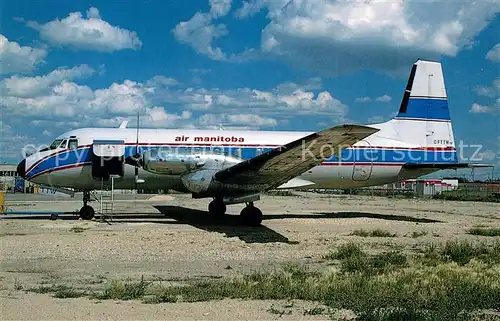 AK / Ansichtskarte Flugzeuge_Zivil Air Manitoba BAe 748 264 c n 1681 C FTTW  Flugzeuge Zivil