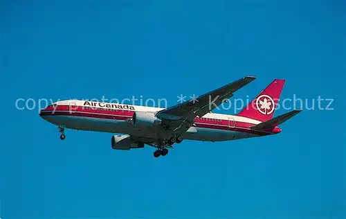 AK / Ansichtskarte Flugzeuge_Zivil Air Canada Boeing 767 233ER C GDSS c n 24143 Flugzeuge Zivil