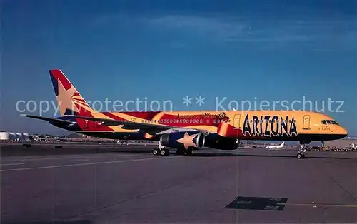 AK / Ansichtskarte Flugzeuge_Zivil America West Boeing757 N250LA c n 24291 Flugzeuge Zivil