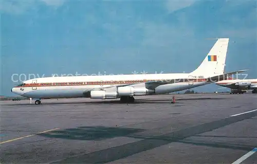 AK / Ansichtskarte Flugzeuge_Zivil Romavia Boeing 707 3K1C YR ABB c n 20803 Flugzeuge Zivil