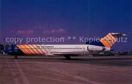 AK / Ansichtskarte Flugzeuge_Zivil Air Columbus Boeing 727 2J4 c n 20765 CS TKA  Flugzeuge Zivil