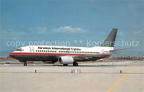 AK / Ansichtskarte Flugzeuge_Zivil Airways International Cymru Boeing 737 3Q8 G PROK c n 23256 Flugzeuge Zivil