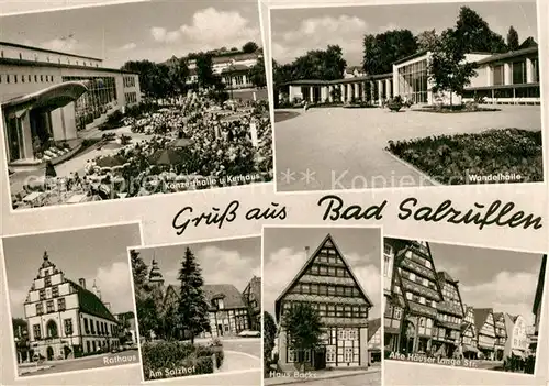 AK / Ansichtskarte Bad_Salzuflen Salzhof Rathaus Lange Strasse Bad_Salzuflen