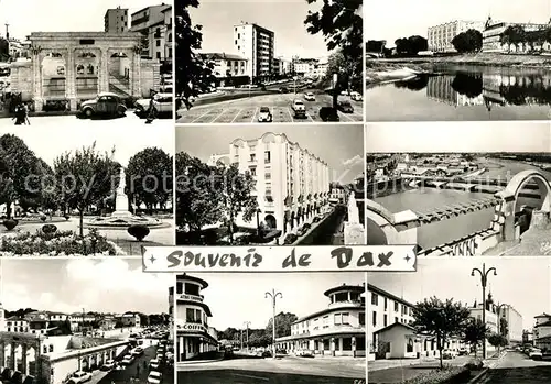 AK / Ansichtskarte Dax_Landes Fontaine Chaude Nouvelle Place Place Thiers Statue Borda Dax_Landes