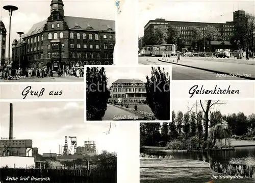 AK / Ansichtskarte Gelsenkirchen Schloss Berge Postamt Hans Sachs Haus Gelsenkirchen