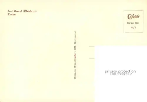 AK / Ansichtskarte Bad_Grund Kirche Bad_Grund