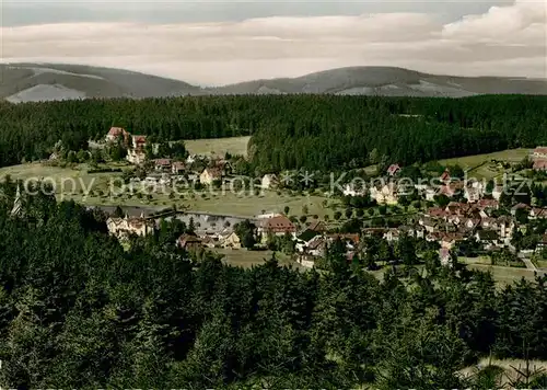AK / Ansichtskarte Hahnenklee Bockswiese_Harz Panorama Blick vom Bocksberg Hahnenklee Bockswiese