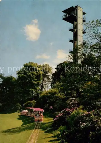 AK / Ansichtskarte Hamburg Planten un Blomen Ausstellungspark Kleinbahnreise Rhododendren Hamburg