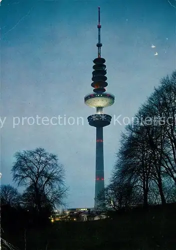 AK / Ansichtskarte Hamburg Heinrich Hertz Turm Nachtaufnahme Hamburg