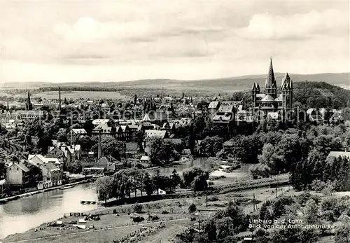 AK / Ansichtskarte Limburg_Lahn Panorama Blick von der Autobahnbruecke Dom Limburg_Lahn