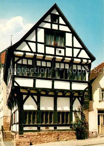 AK / Ansichtskarte Gelnhausen Gotisches Haus 14. Jhdt. aeltestes Fachwerkhaus in Hessen Gelnhausen