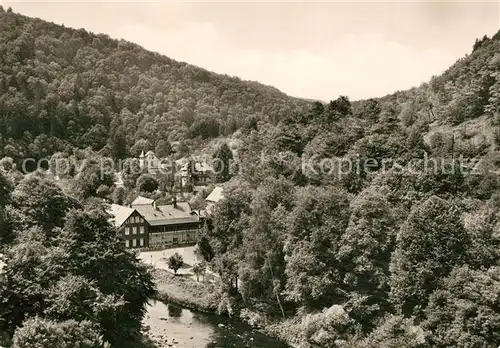 AK / Ansichtskarte Treseburg_Harz Blick zum FDGB Heim Wildstein Treseburg Harz