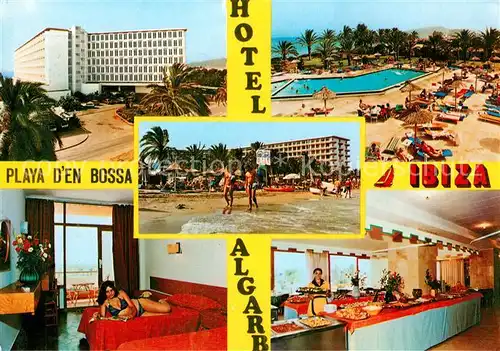 AK / Ansichtskarte Playa_d_en_Bossa Hotel Algarb Swimmingpool Playa_d_en_Bossa