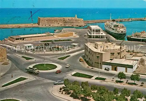 AK / Ansichtskarte Heraklion Fliegeraufnahme Hafen Heraklion